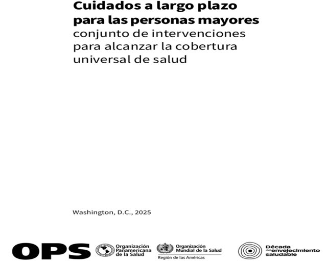 Cuidados a largo plazo para las personas mayores